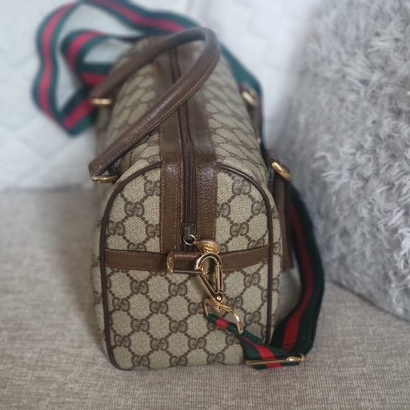 Gucci GG Supreme Web Boston Bag Pvc 2Way..Authentic!! - Picture 3 of 10